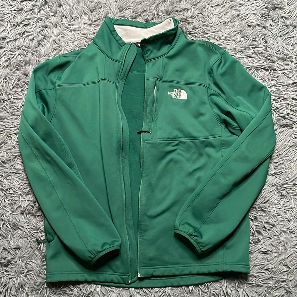 The North Face Green Shell Jacket Size Mens Large ZIPPER DOES NOT WORK